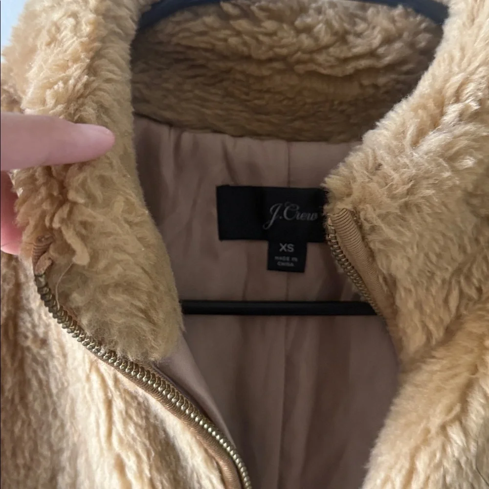 J.Crew Tan Fleece Vest XS